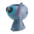 Taza de cerámica 3D de Stitch de Magia Nostálgica con diseño en relieve de color azul y gran capacidad de 591ml