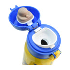 Termo de acero inoxidable Magia Nostálgica de 400ml con diseño amarillo de Minion y tapa azul con seguro