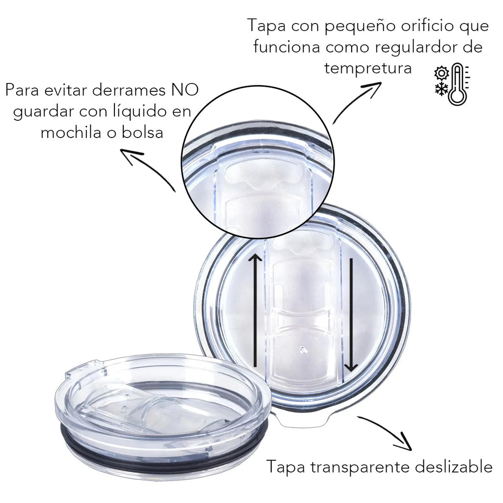 Termo Magia Nostálgica de acero inoxidable con diseño de Bluey, 500ml, doble pared y tapa deslizable.
